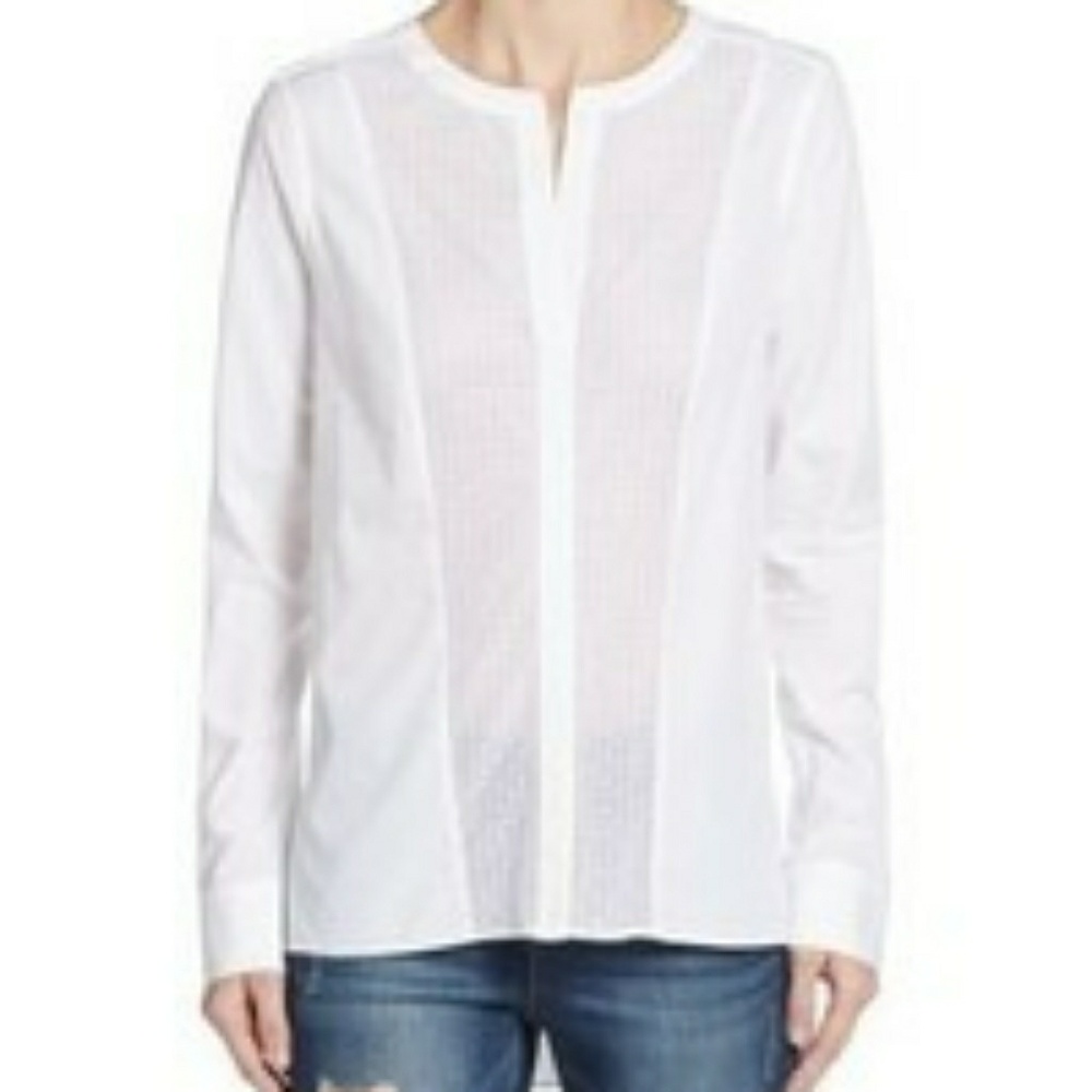 BCBGMaxAzria White Cotton Tunic
